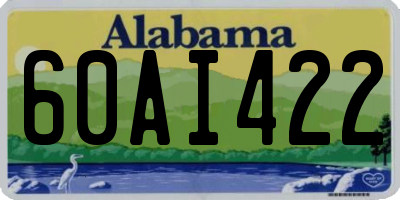 AL license plate 60AI422