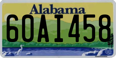 AL license plate 60AI458
