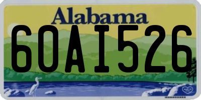 AL license plate 60AI526