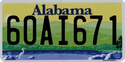 AL license plate 60AI671