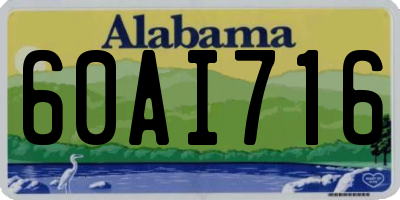 AL license plate 60AI716