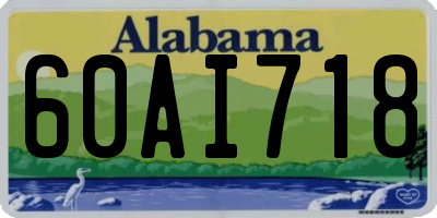 AL license plate 60AI718