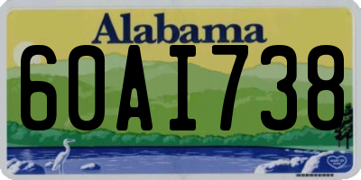 AL license plate 60AI738