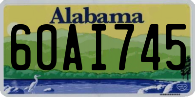 AL license plate 60AI745