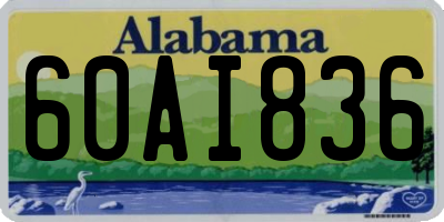 AL license plate 60AI836