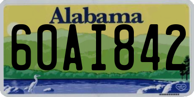 AL license plate 60AI842