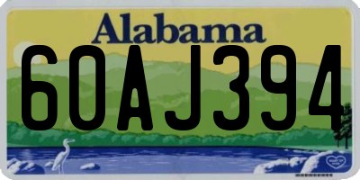 AL license plate 60AJ394
