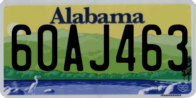 AL license plate 60AJ463