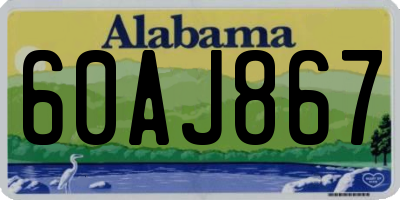 AL license plate 60AJ867