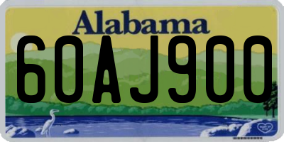 AL license plate 60AJ900