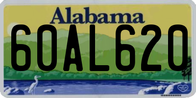 AL license plate 60AL620
