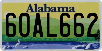 AL license plate 60AL662