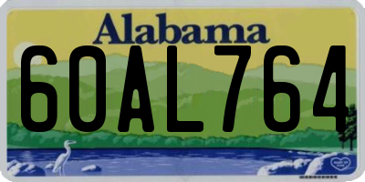 AL license plate 60AL764
