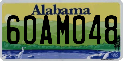 AL license plate 60AM048