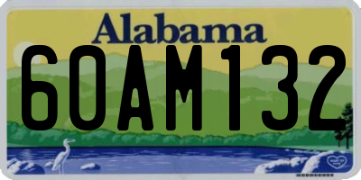 AL license plate 60AM132