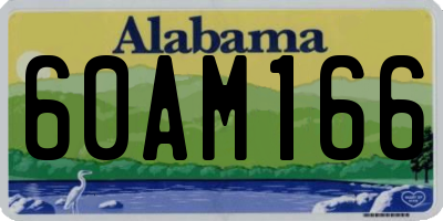 AL license plate 60AM166