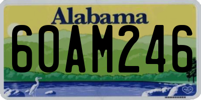AL license plate 60AM246