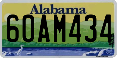 AL license plate 60AM434