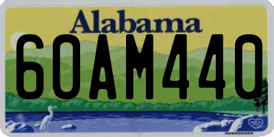 AL license plate 60AM440