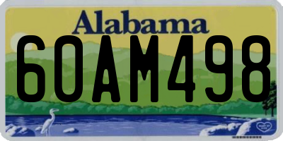 AL license plate 60AM498