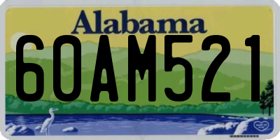 AL license plate 60AM521