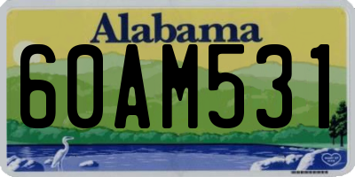 AL license plate 60AM531