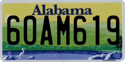 AL license plate 60AM619