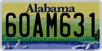 AL license plate 60AM631