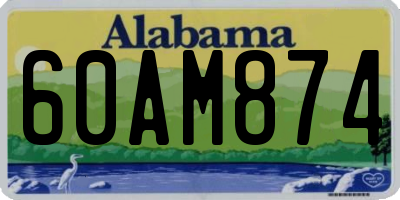 AL license plate 60AM874
