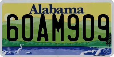 AL license plate 60AM909