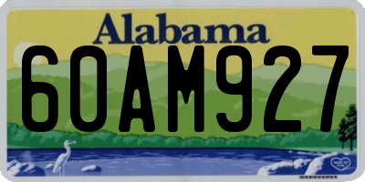 AL license plate 60AM927