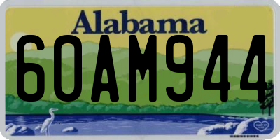 AL license plate 60AM944