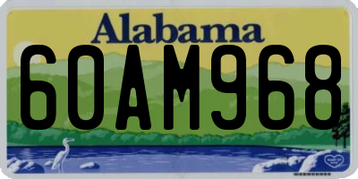 AL license plate 60AM968