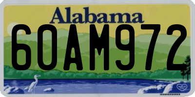 AL license plate 60AM972