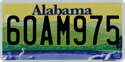 AL license plate 60AM975