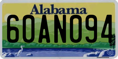 AL license plate 60AN094