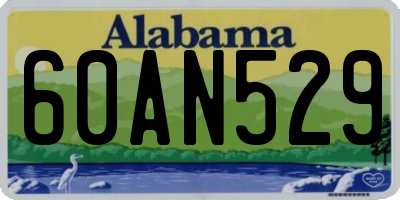AL license plate 60AN529