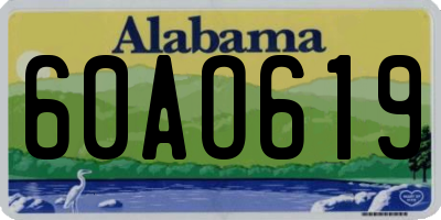 AL license plate 60AO619