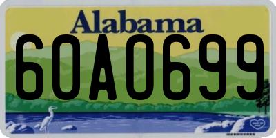 AL license plate 60AO699