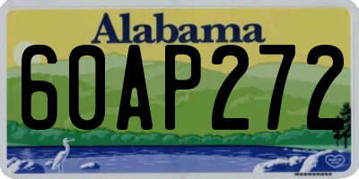 AL license plate 60AP272