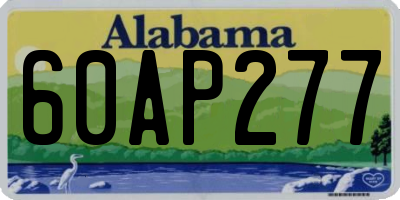 AL license plate 60AP277