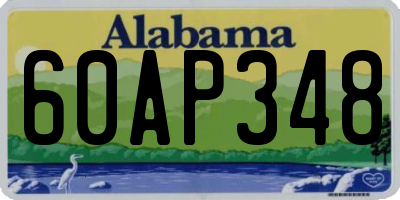 AL license plate 60AP348