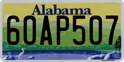 AL license plate 60AP507