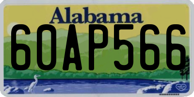 AL license plate 60AP566