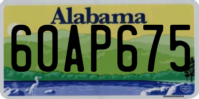 AL license plate 60AP675