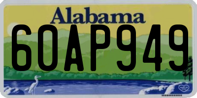 AL license plate 60AP949