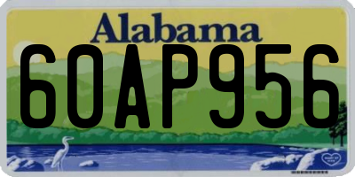 AL license plate 60AP956