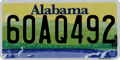 AL license plate 60AQ492