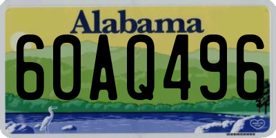 AL license plate 60AQ496