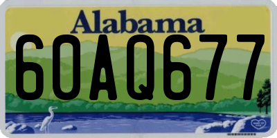 AL license plate 60AQ677